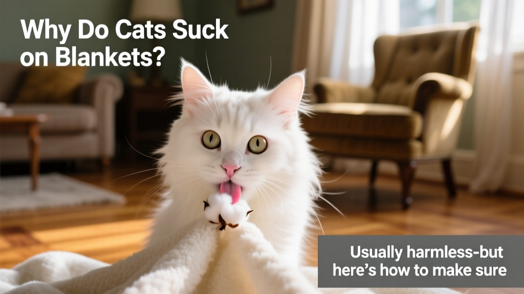 Why Do Cats Suck on Blankets? Usually, It's Harmless, But Here's How to Make Sure
