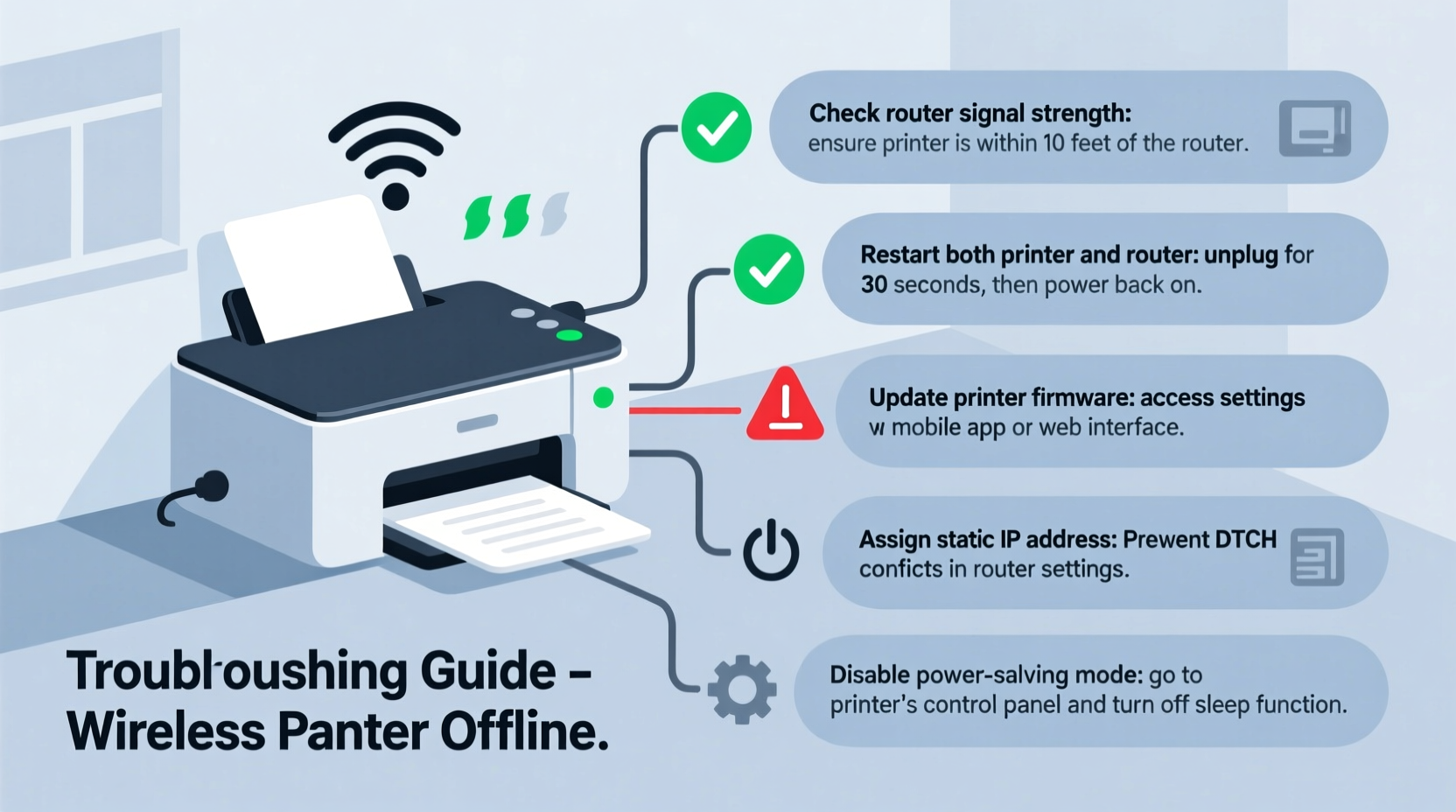 why does my printer go offline constantly fixes for wireless connection