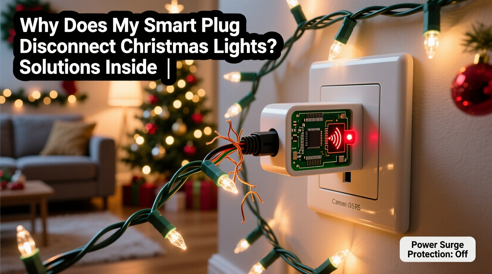 why does my smart plug disconnect christmas lights and how to stabilize it