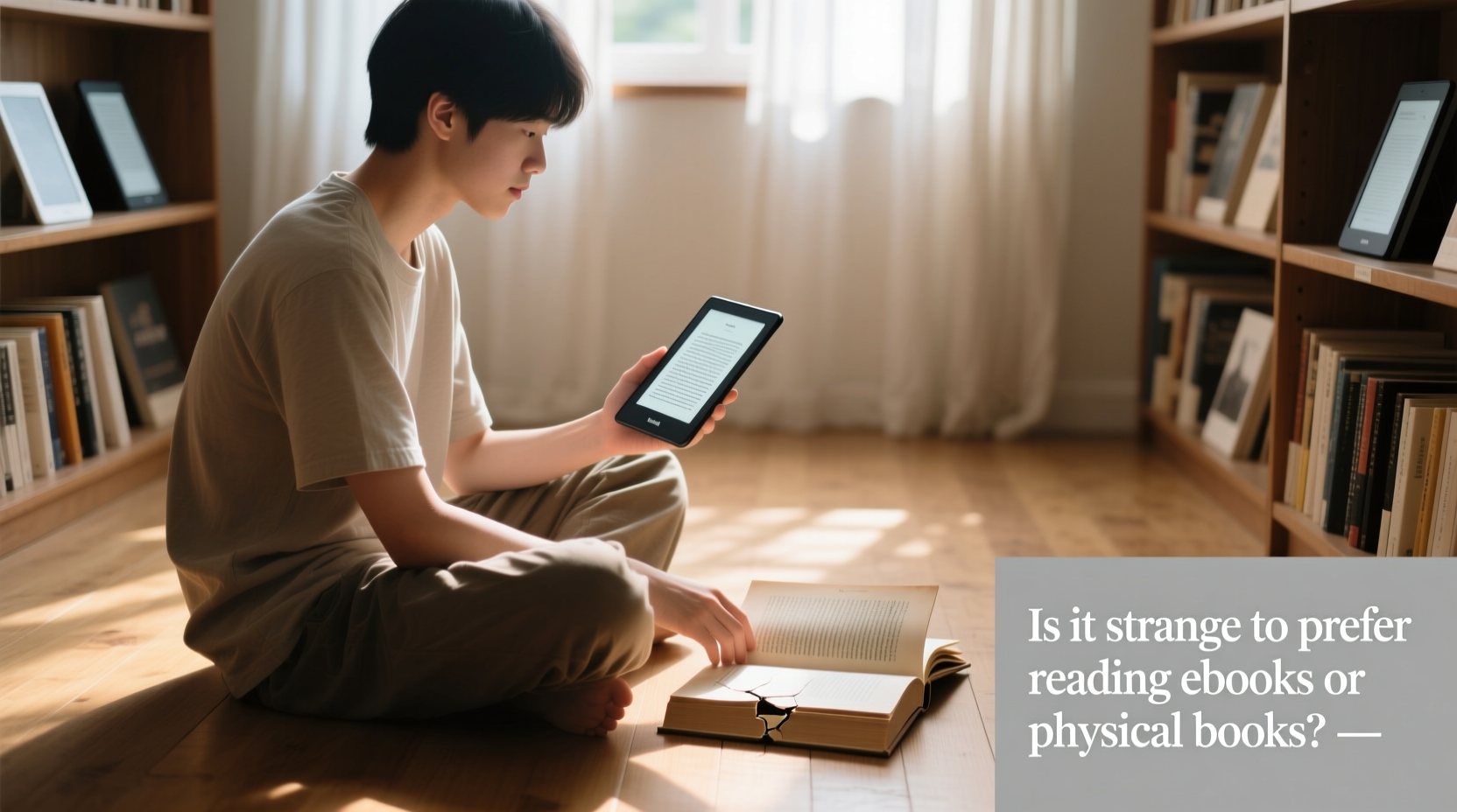 is it strange to prefer reading ebooks over physical books