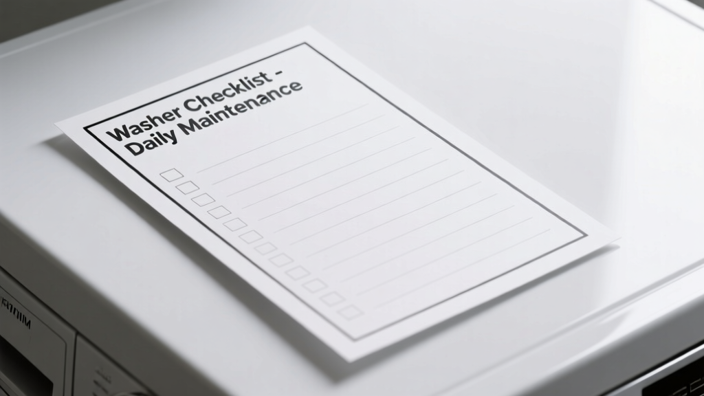 The Ultimate Washer Maintenance & Usage Checklist: Prevent Breakdowns, Extend Lifespan, and Improve Cleaning Performance