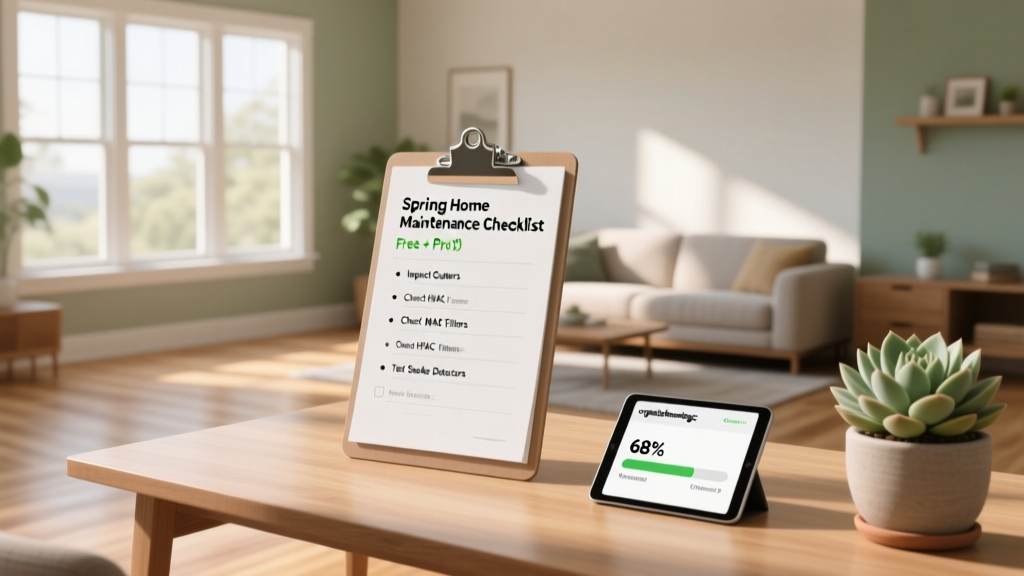 Printable Spring Home Maintenance Checklist (Free + Pro)