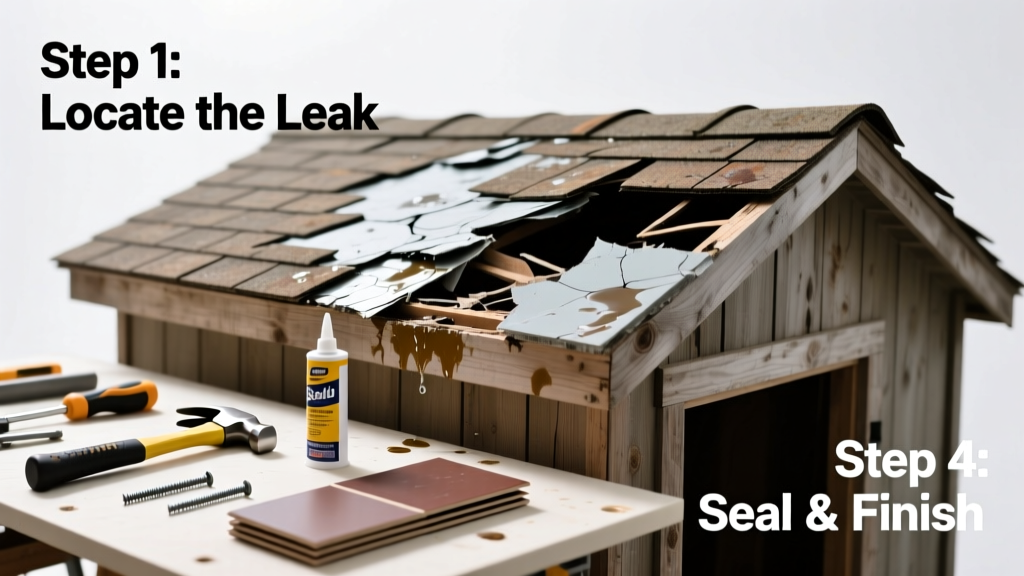 How to Fix a Leaking Shed Roof: DIY Repair Guide
