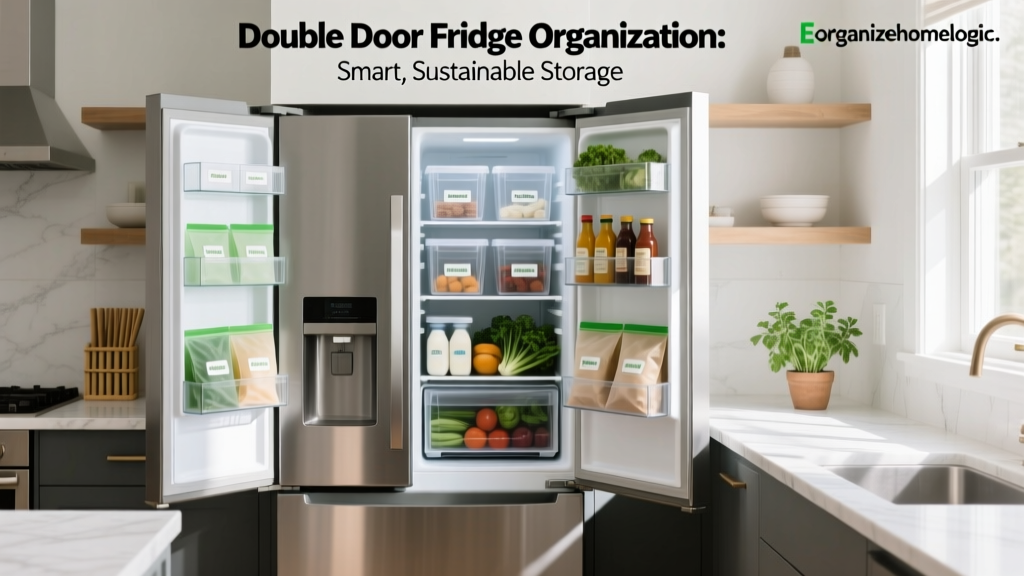 Double Door Fridge Organization: Smart, Sustainable Storage