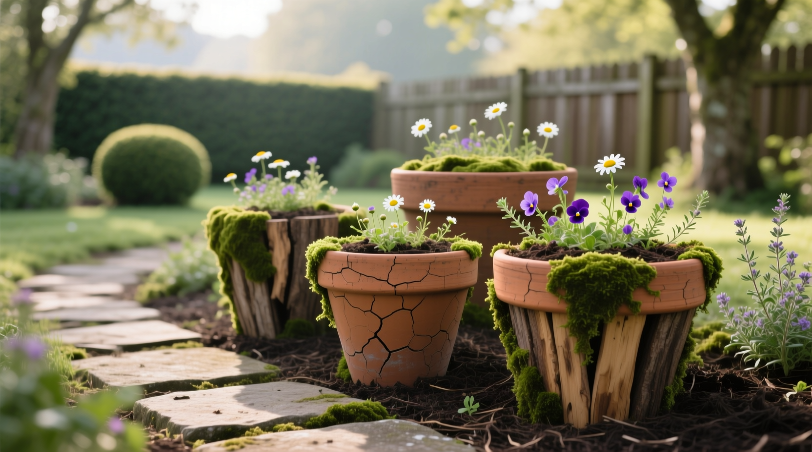 mulch pots