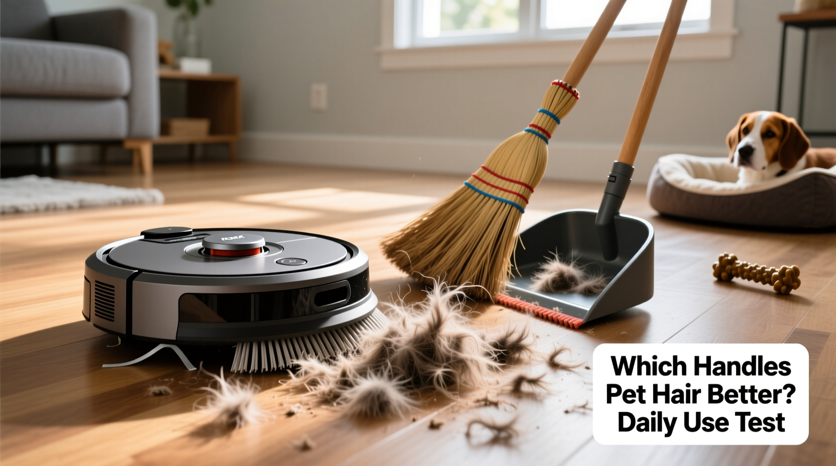 robot vacuum vs manual sweeping which handles pet hair better daily