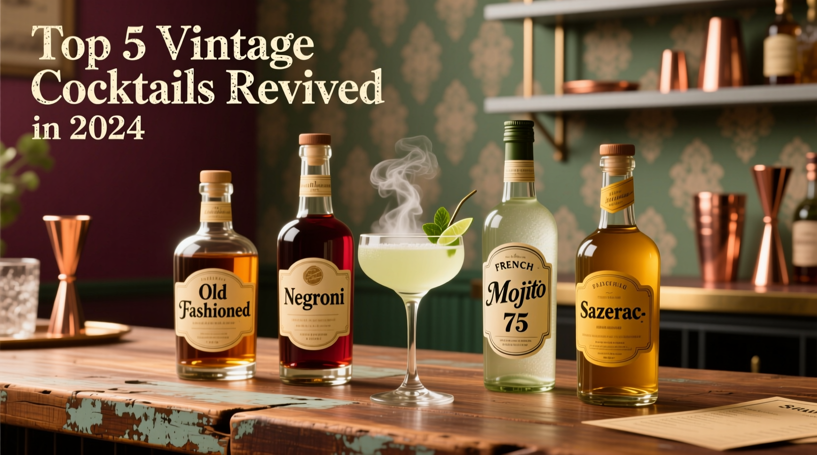 vintage cocktail recipes making a comeback in 2024 top five revived classics