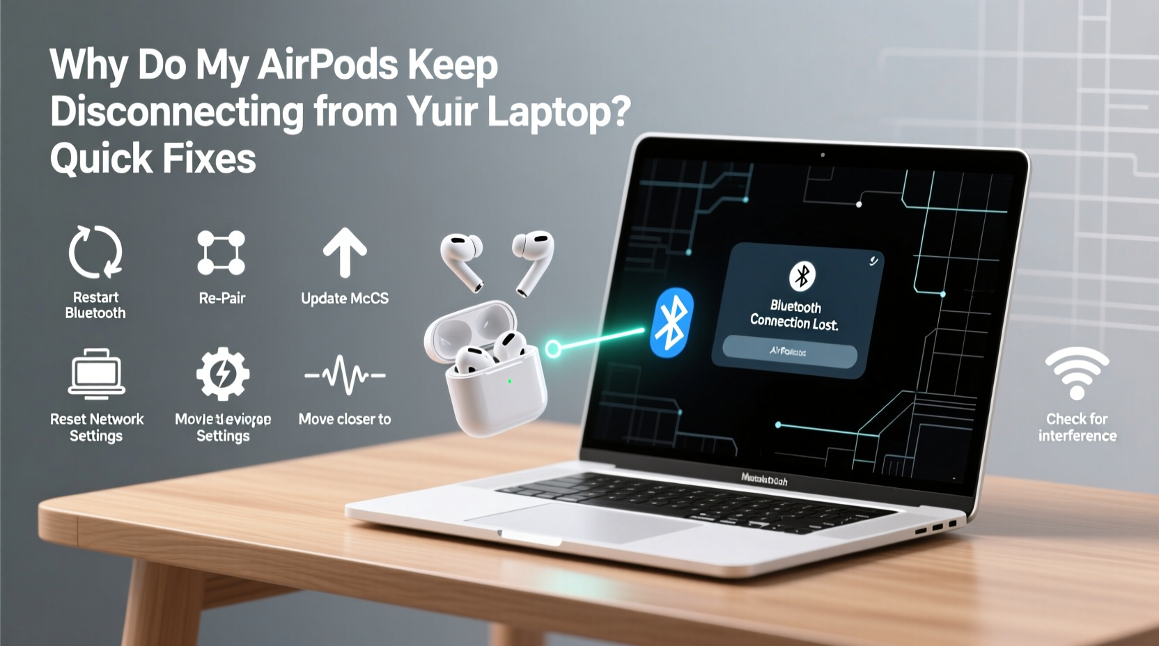 why do my airpods keep disconnecting from my laptop quick fixes