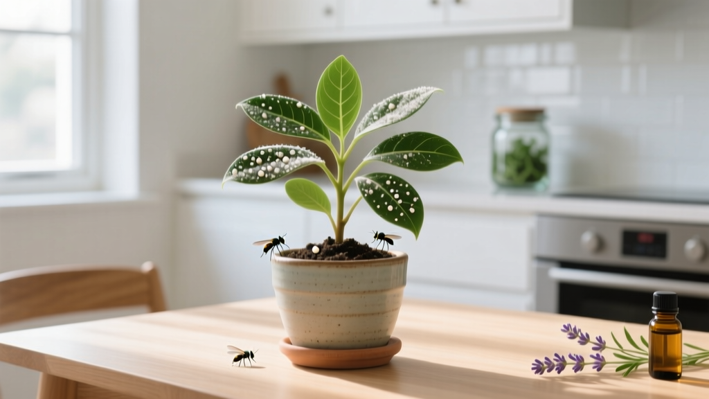 Safe Fly Control for Indoor Plants with Cats