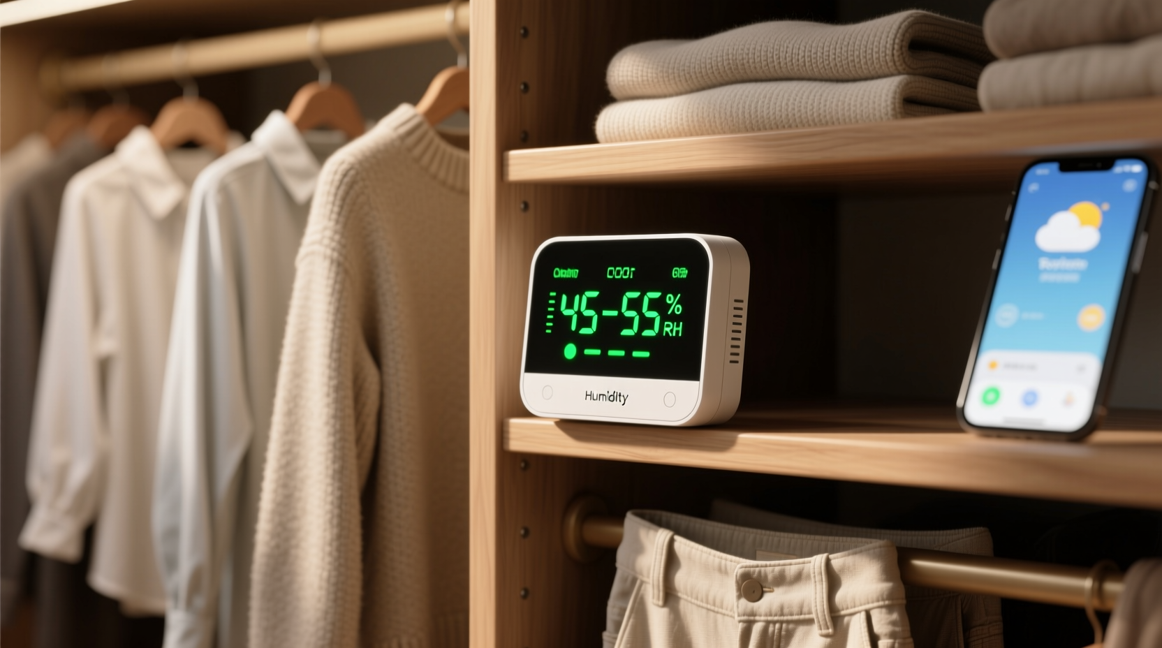closet humidity monitor vs app stop mildew now