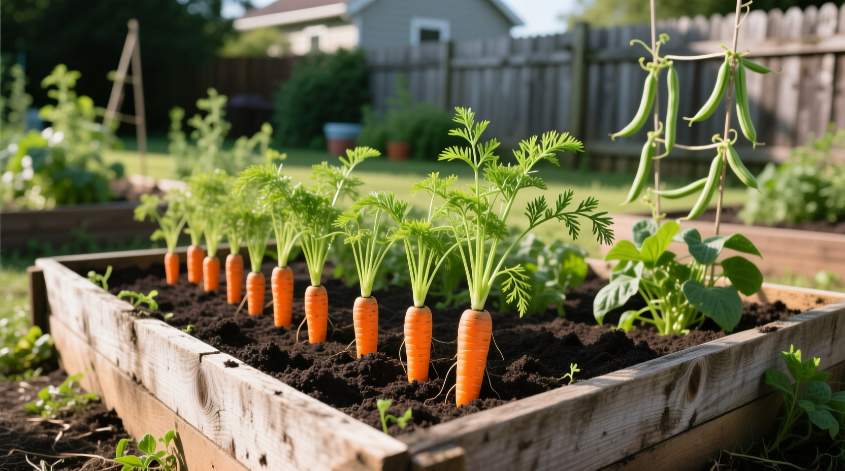 carrots raised bed
