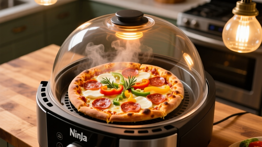 Perfect Frozen Pizza in Ninja Foodi Air Fry Oven