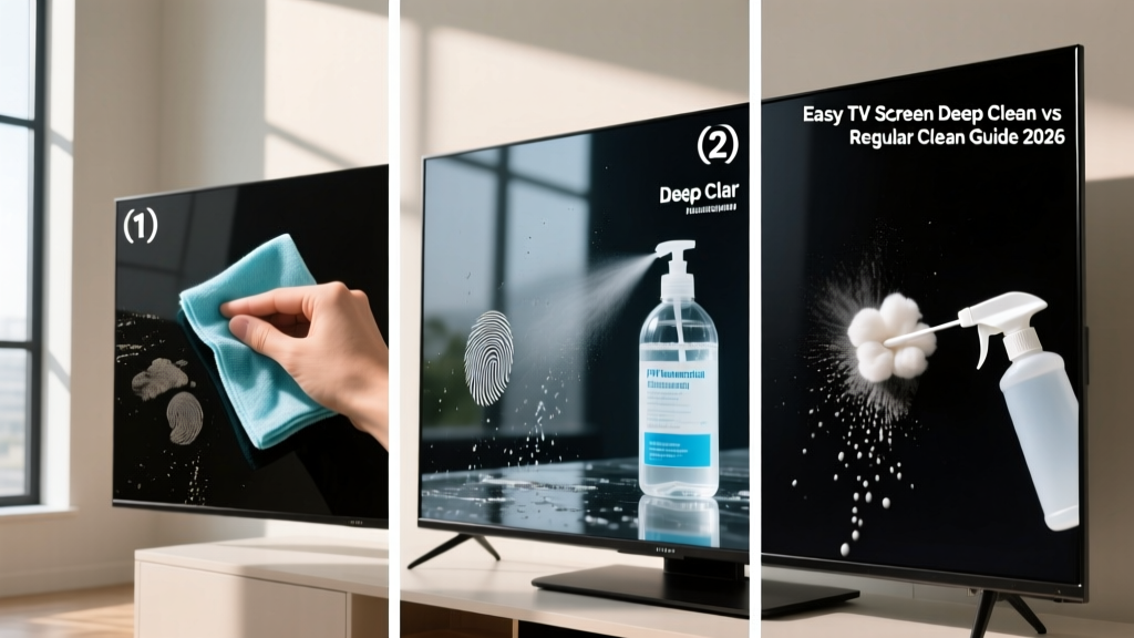 Easy TV Screen Deep Clean vs Regular Clean Guide 2026
