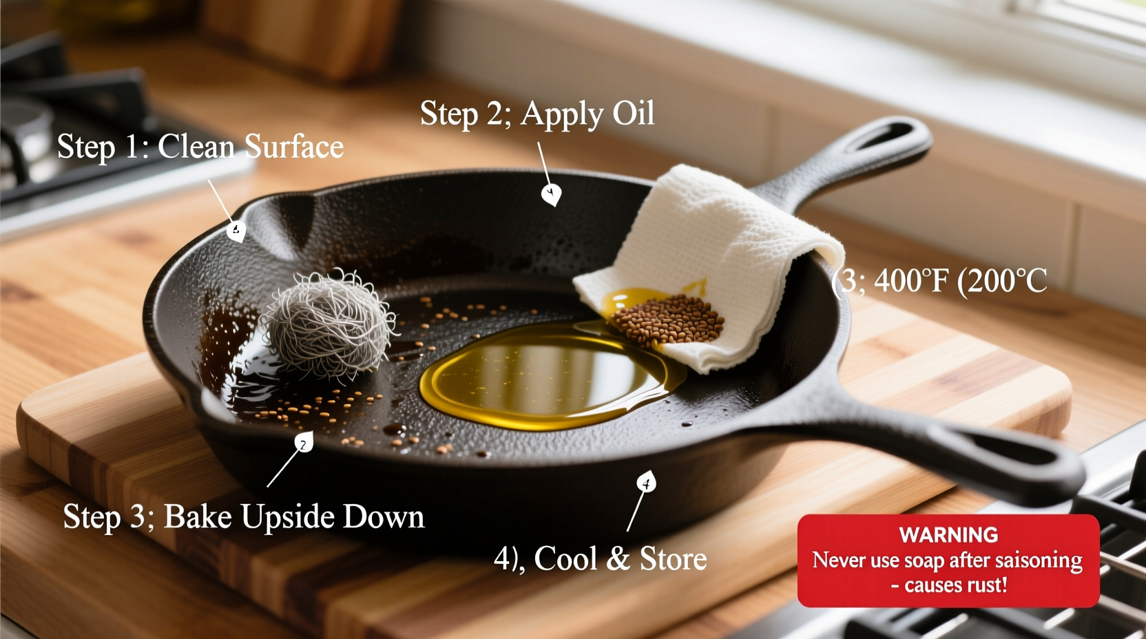 how to properly season a cast iron skillet a beginners guide to avoiding rust