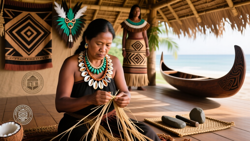Solomon Islands Shell Money Necklace Making And Trade Significance