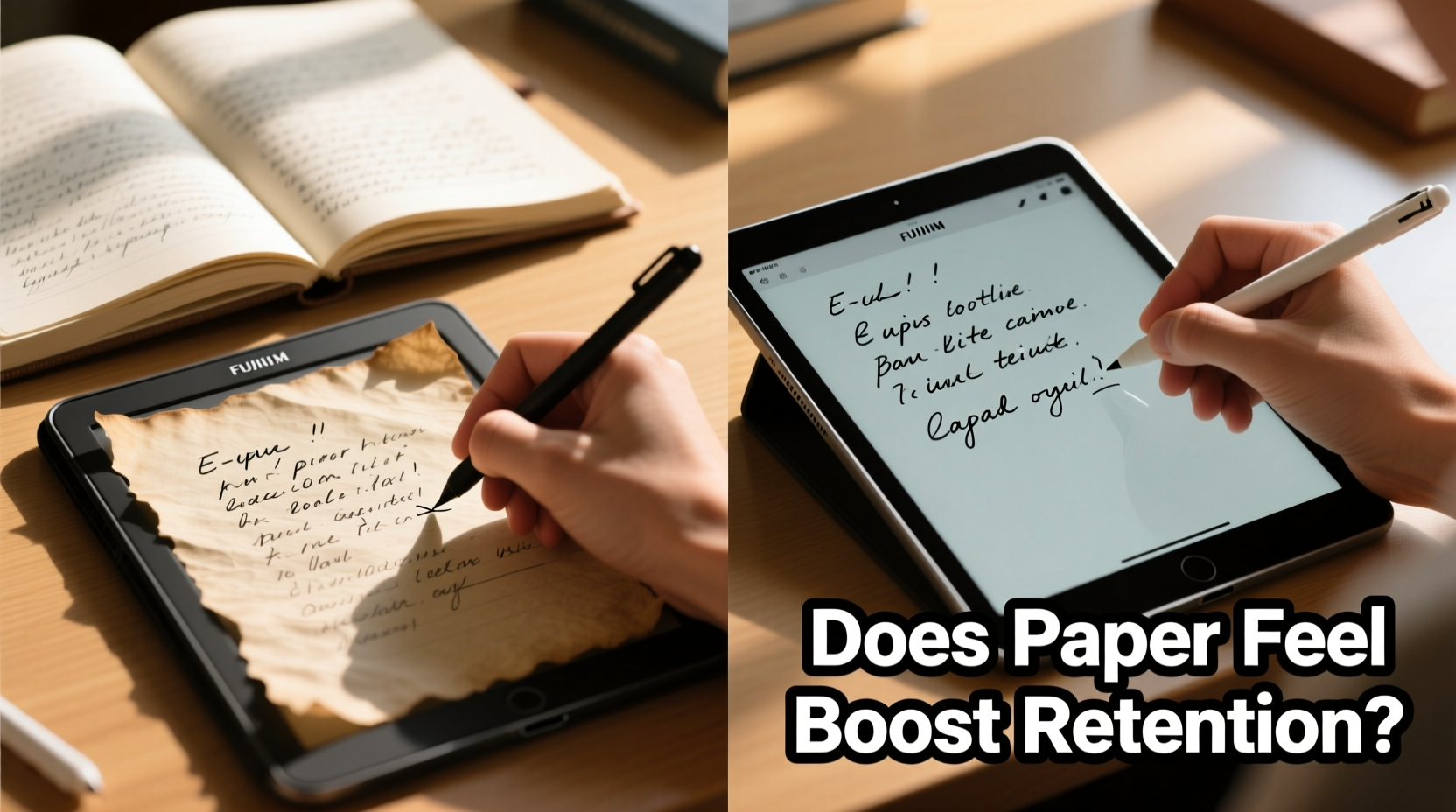e ink tablet vs ipad for note taking does the paper feel actually help retention