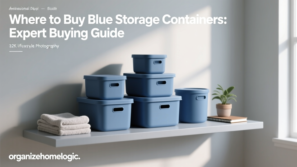 Where to Buy Blue Storage Containers: Expert Buying Guide