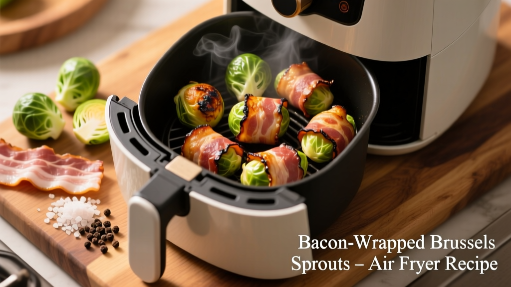 Bacon Wrapped Brussels Sprouts Air Fryer Recipe