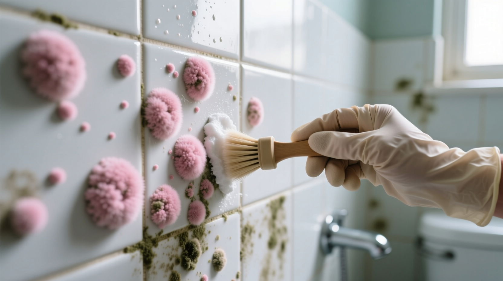 how to remove pink mold