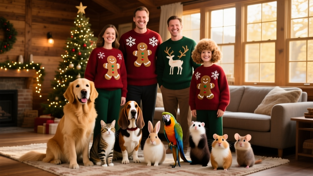 10 Matching Christmas Sweaters for Pets and Their Parents
