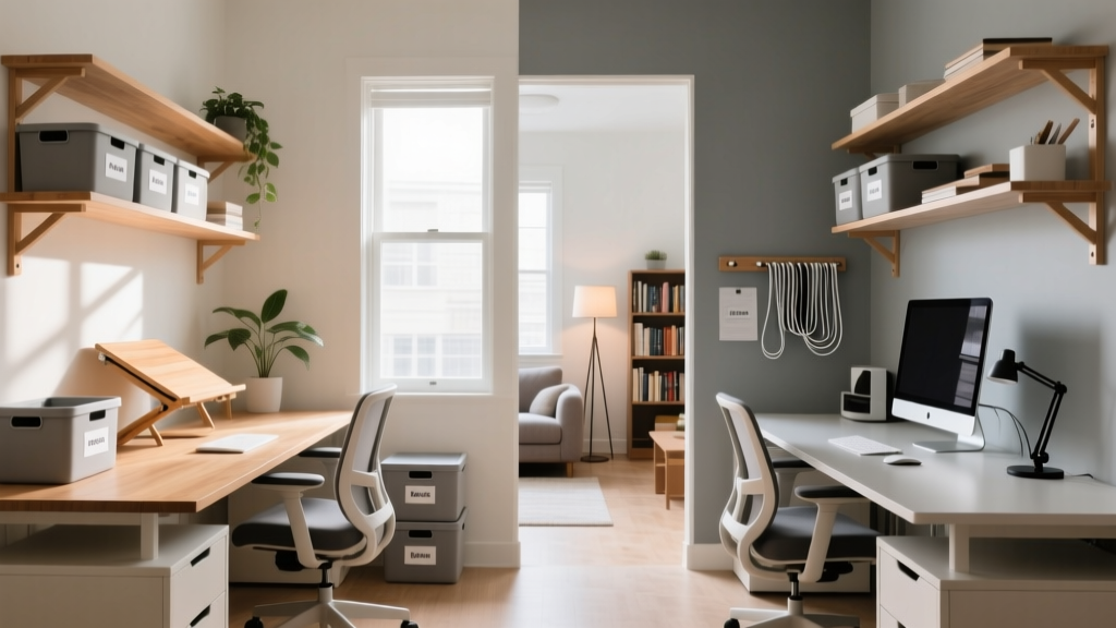 Organizing a Shared Home Office for Two Remote Workers wi...