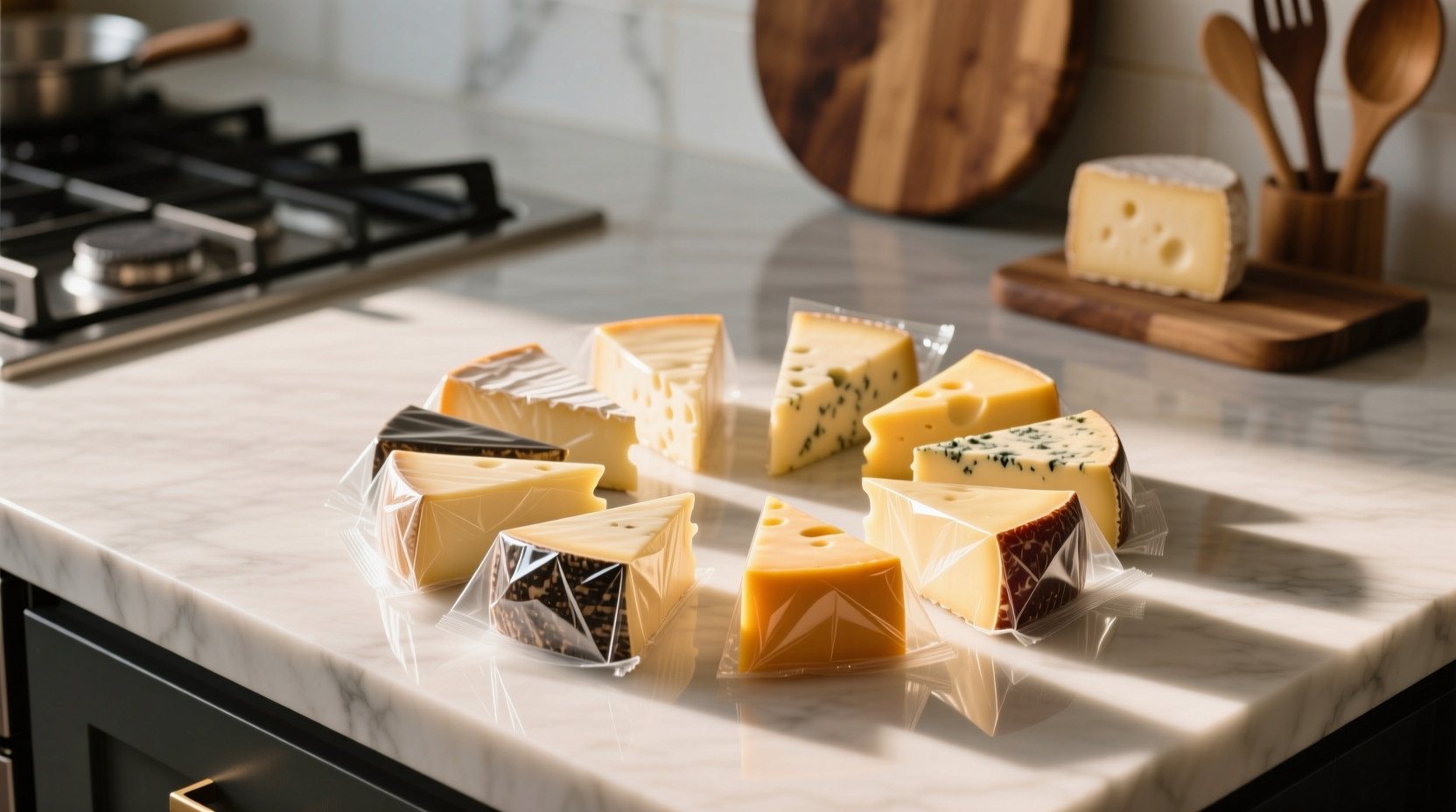 forget big cheese wedges serve this pre portioned wrea