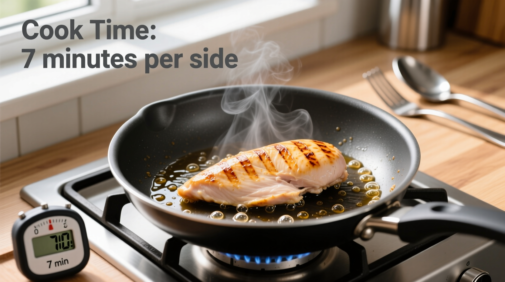 how long to cook thin chicken breast on stove