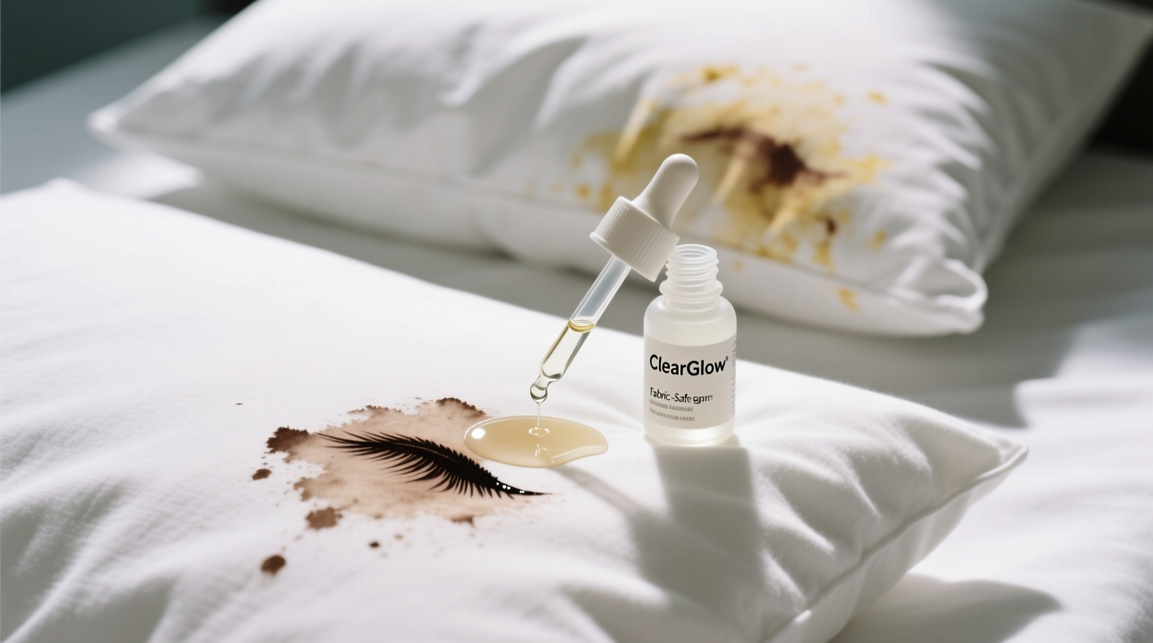 how to remove permanent eyeliner smudges from pillowcases