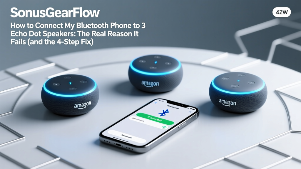 Echo Dot Bluetooth to 3 Speakers: Real Fix (2026)