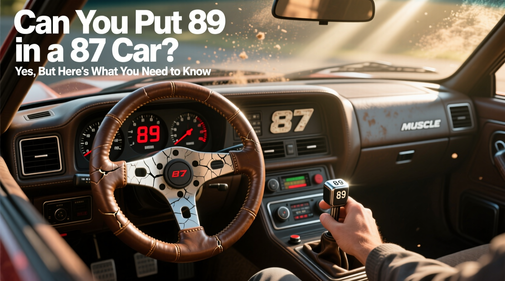 can you put 89 in a 87 car