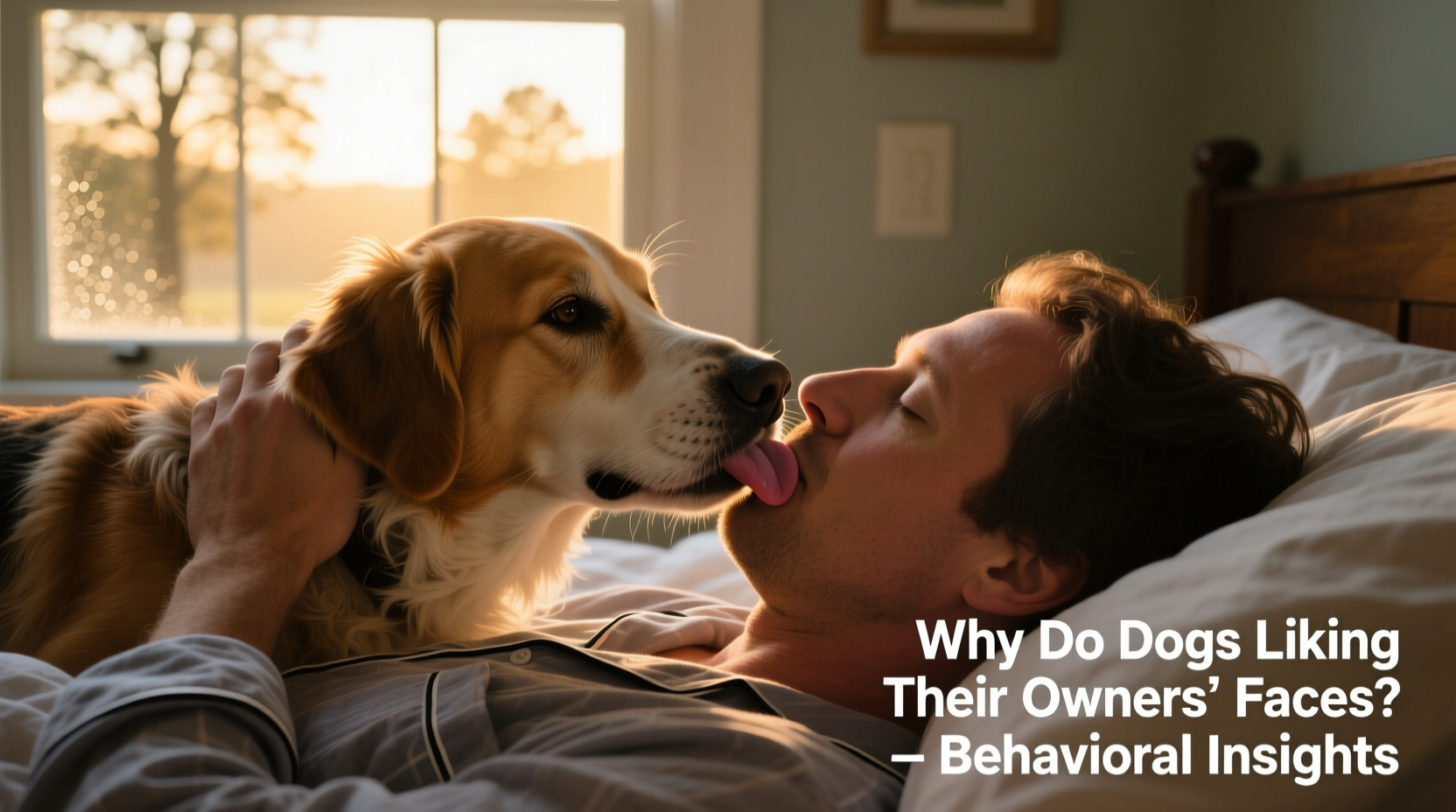 why does my dog lick my face early morning behavioral insights
