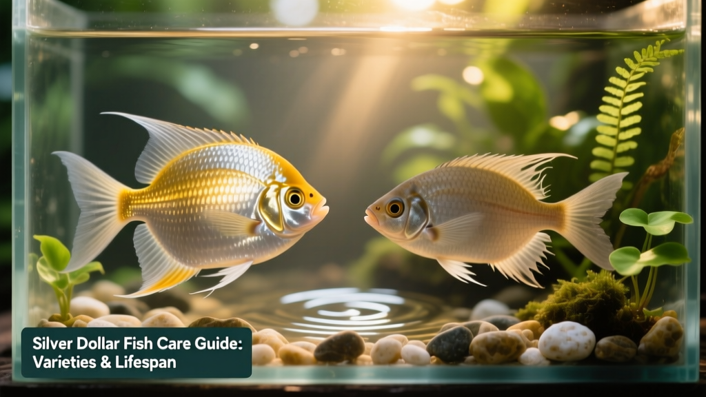Side-by-side comparison showing healthy Silver Dollar fish next to stressed or underfed individuals, highlighting ideal body shape and coloration