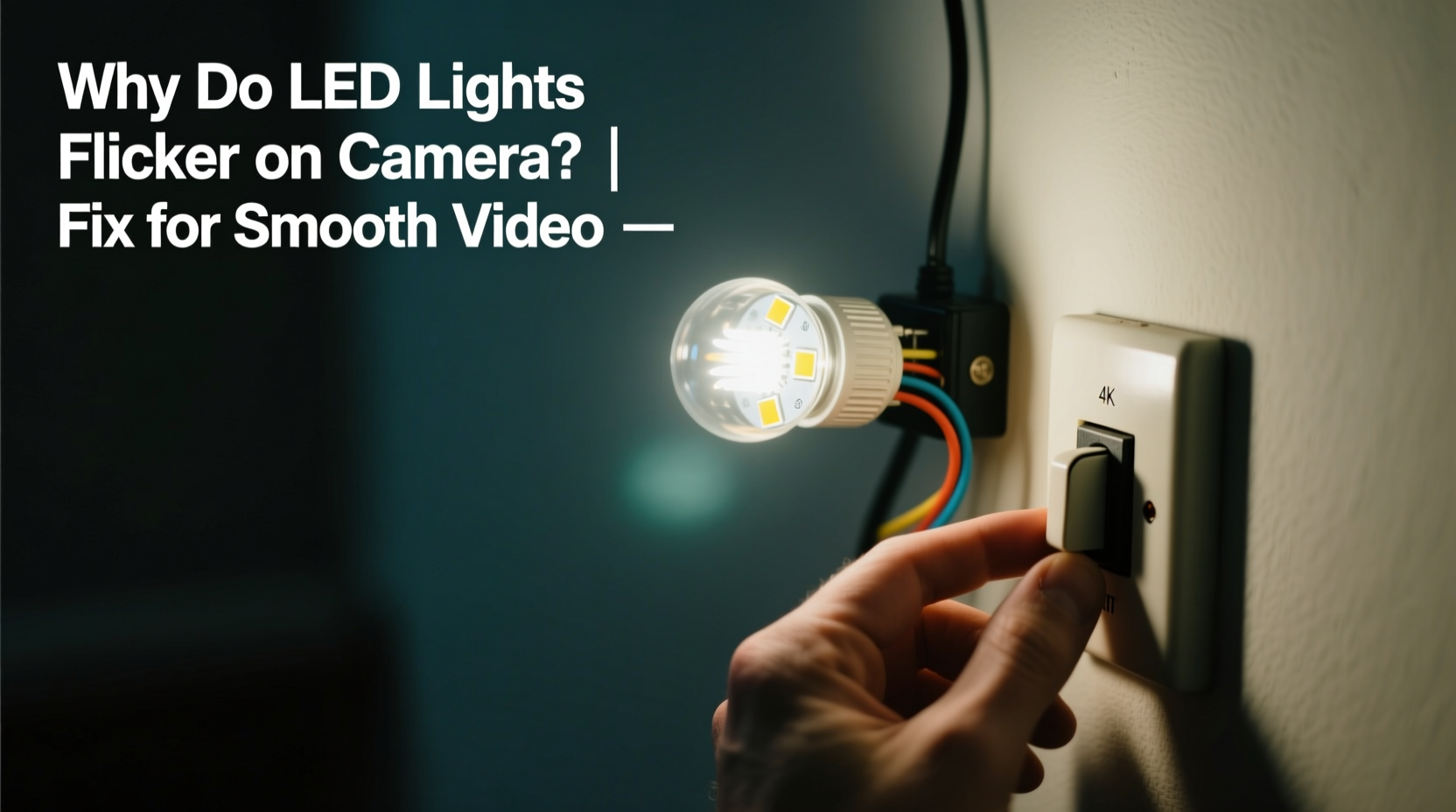 why do some led lights flicker on camera and how to fix it for videos