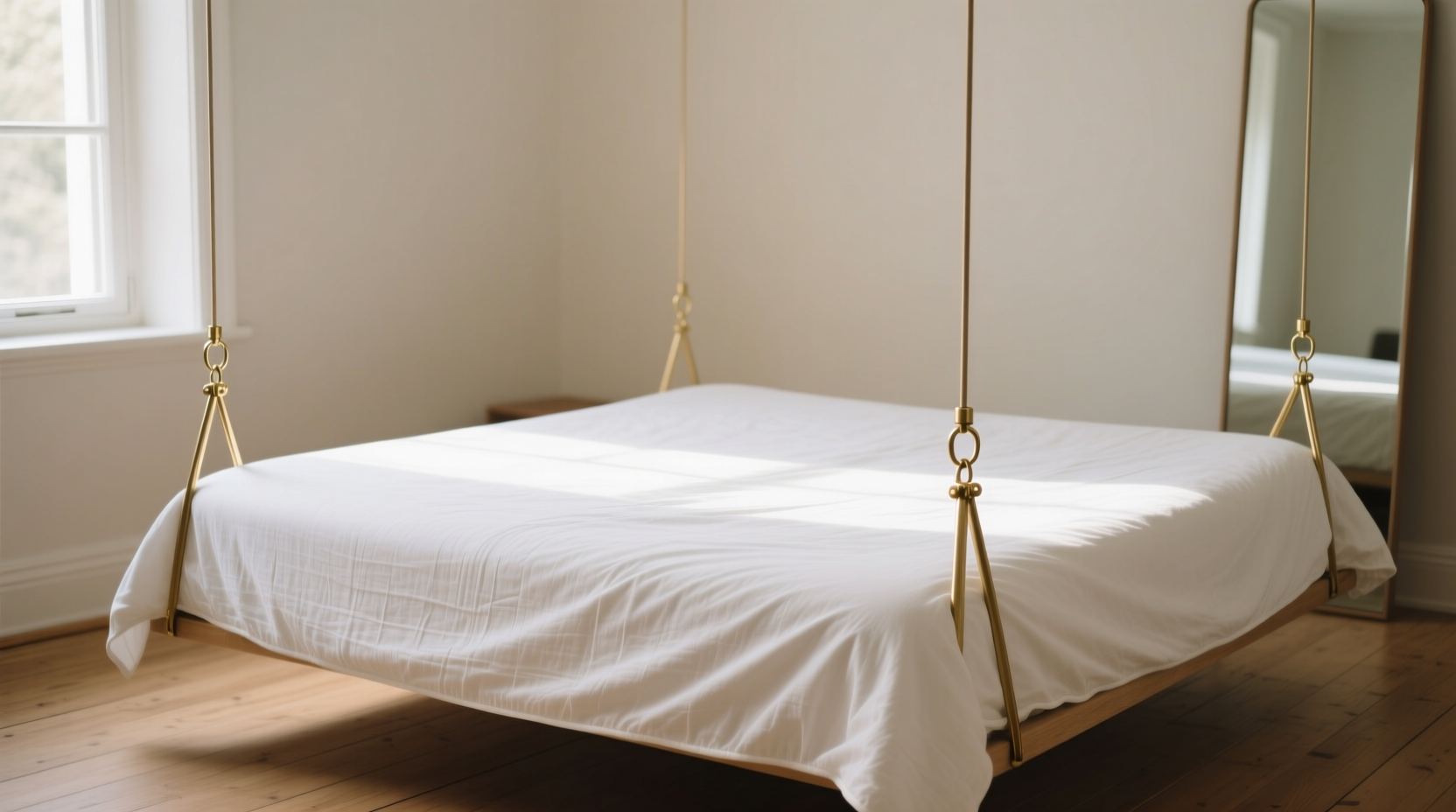 keep a bed sheet where it belongs with suspenders
