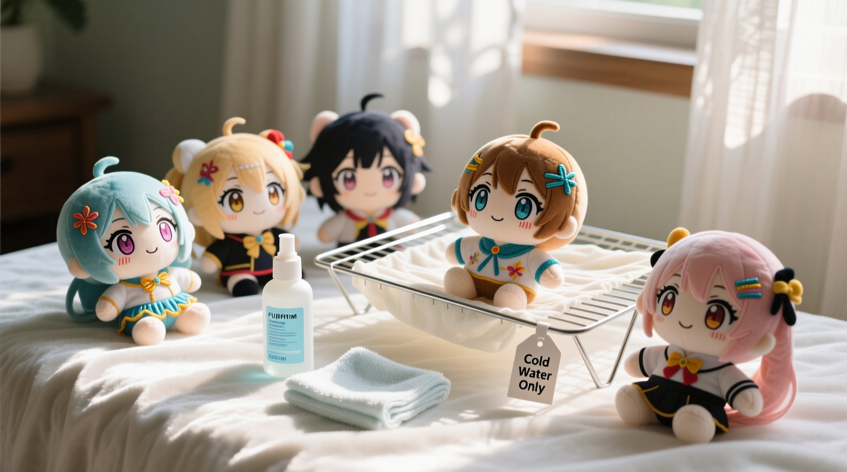 how to clean anime plushies without fraying threads