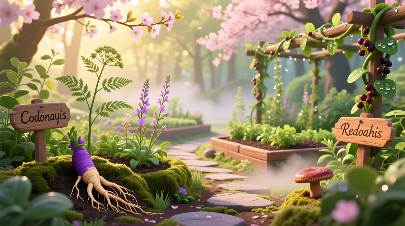 enjoy spring tonic herbs garden