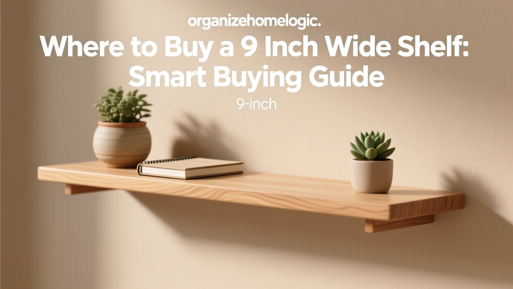 Where to Buy a 9 Inch Wide Shelf: Smart Buying Guide