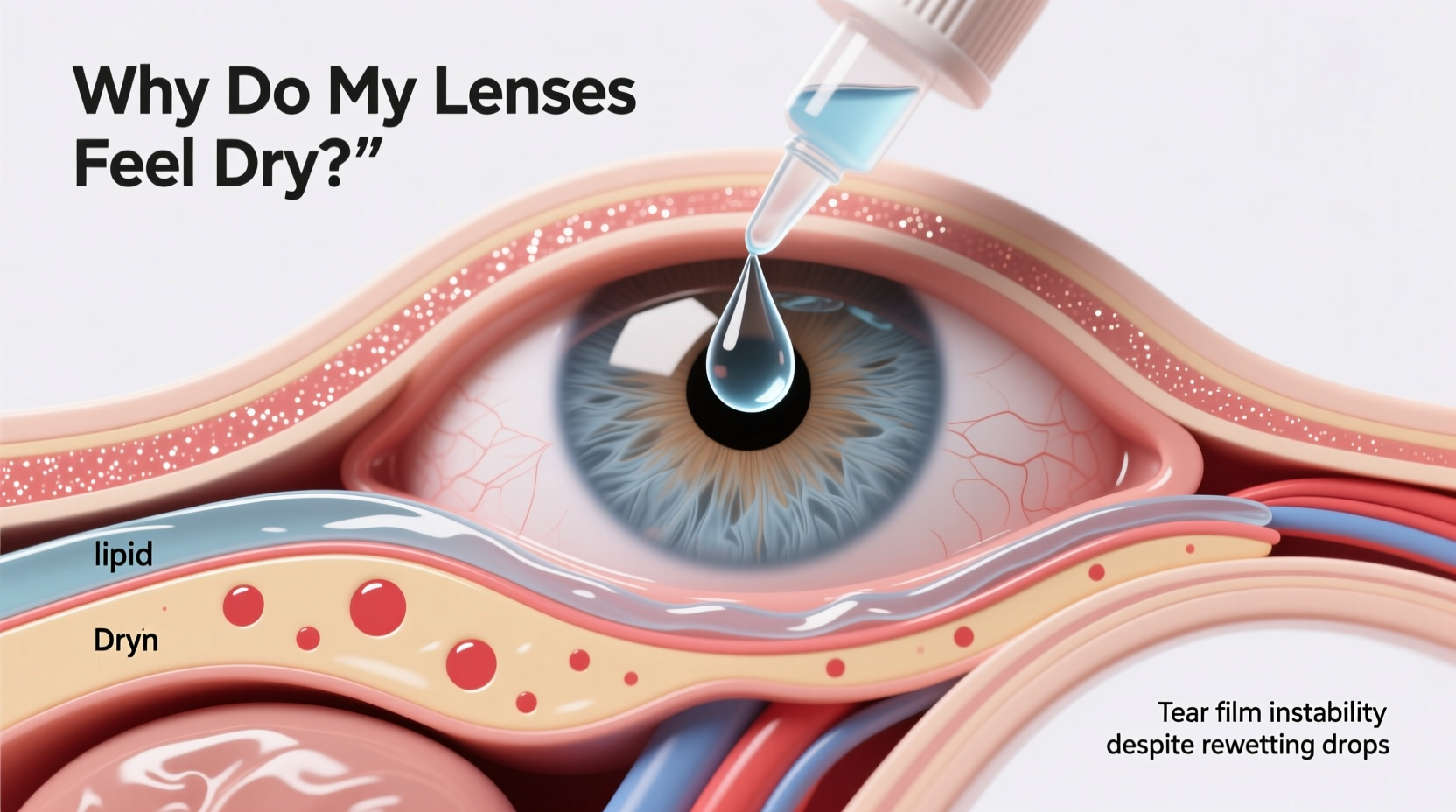 why do my contact lenses feel dry even with rewetting drops