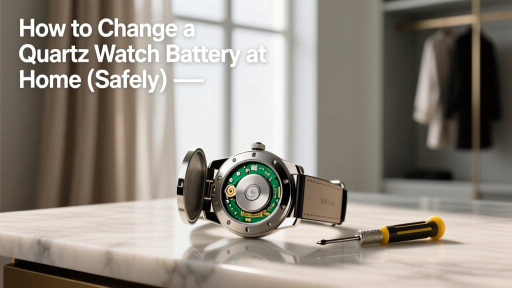 How to Change a Quartz Watch Battery at Home (Safely)