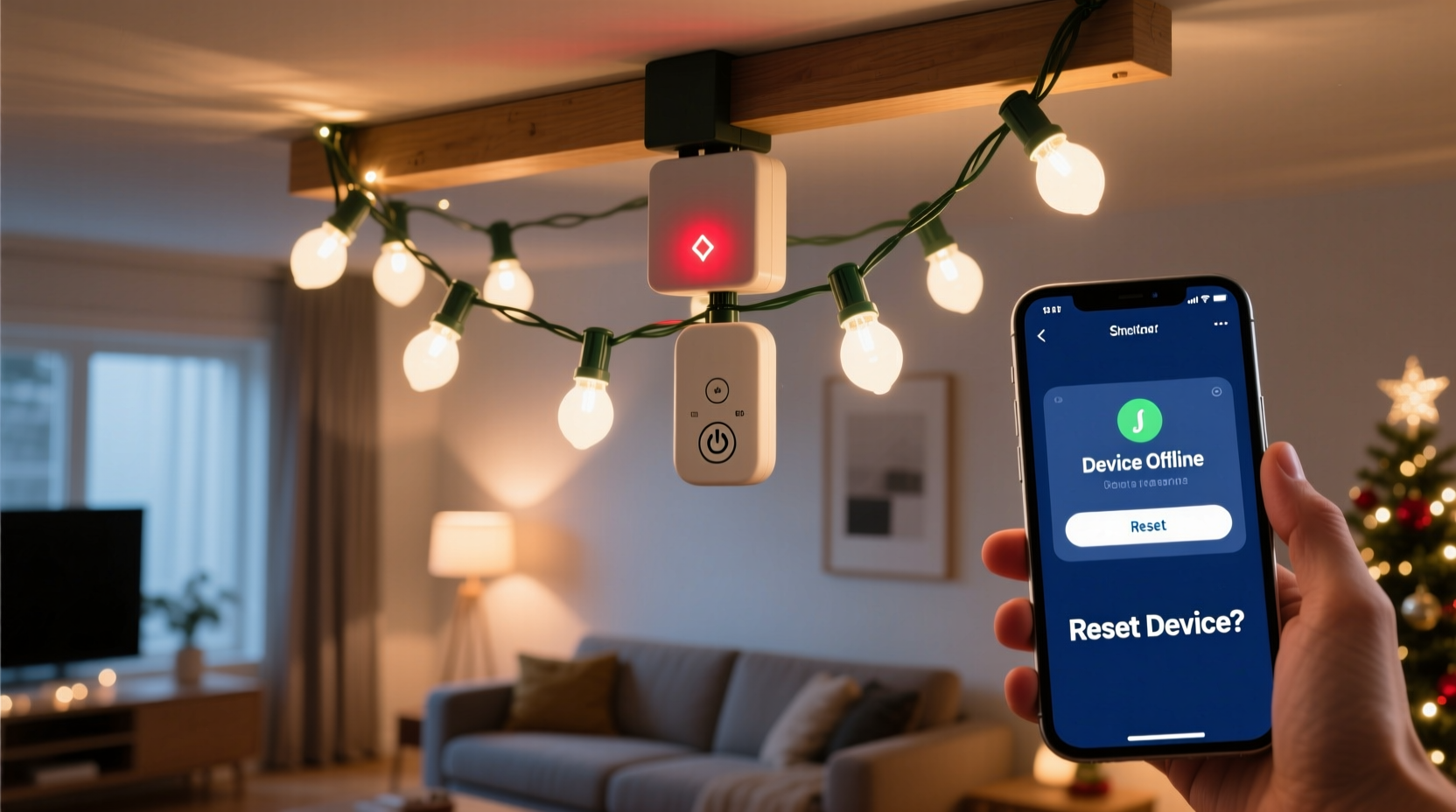 why did my smart christmas lights stop responding and how to reset them