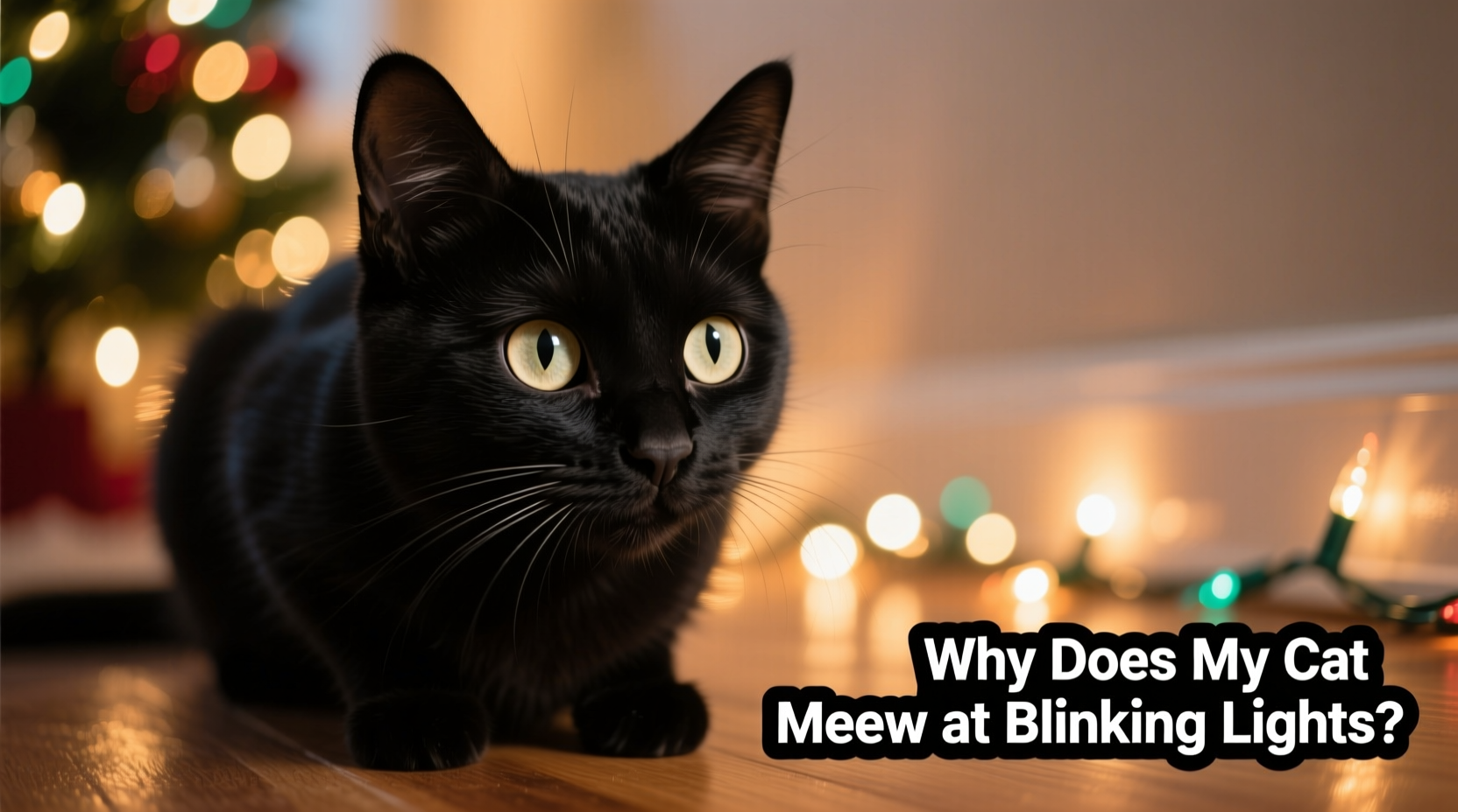 why does my cat meow at blinking christmas lights behavioral insight