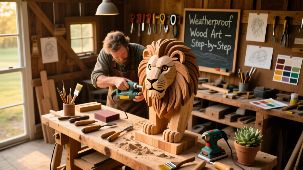 DIY Outdoor Art: Weatherproof Wood Sculpture Tutorial