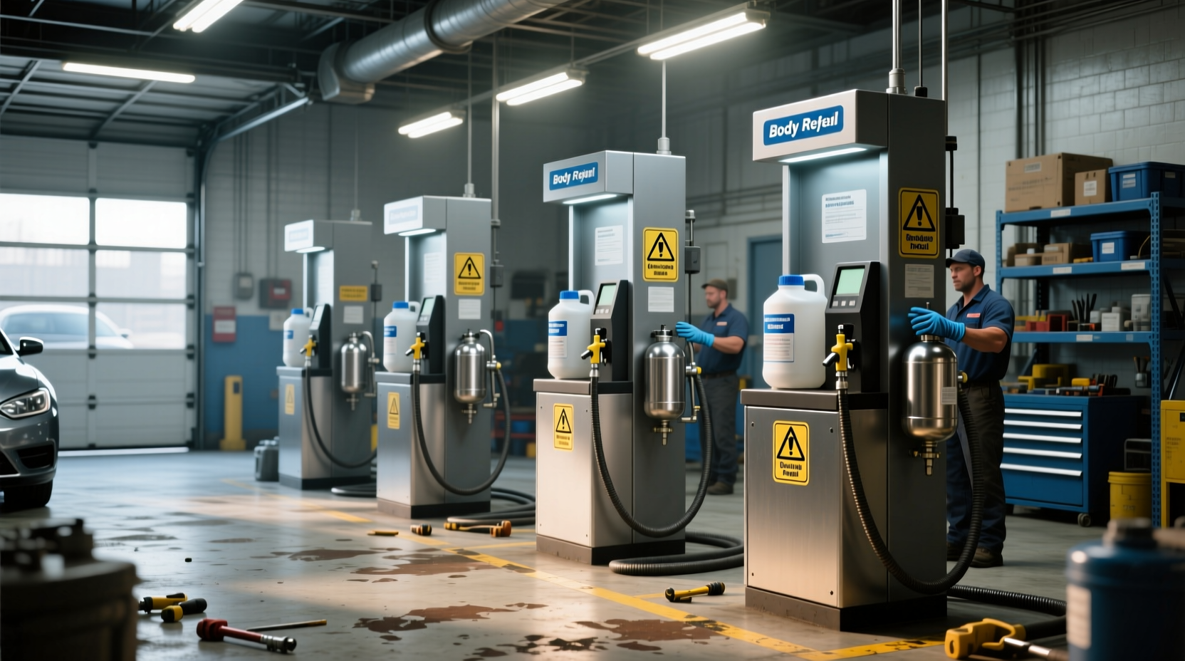 body shop refill stations united states