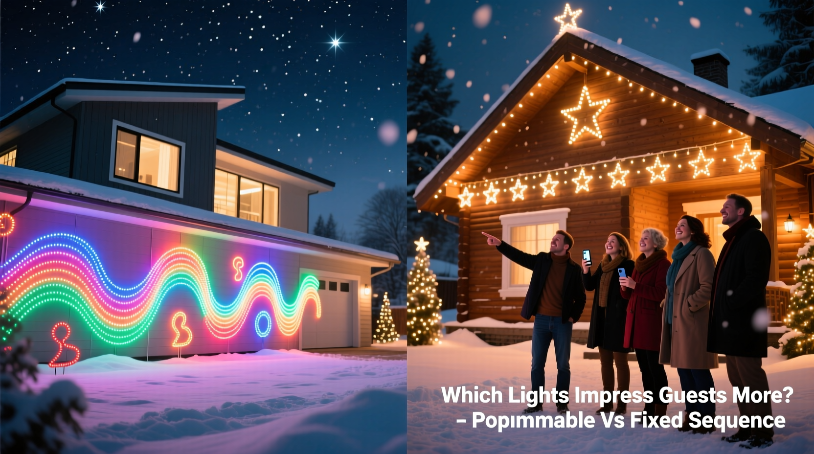 programmable vs fixed sequence christmas light patterns which impresses guests more