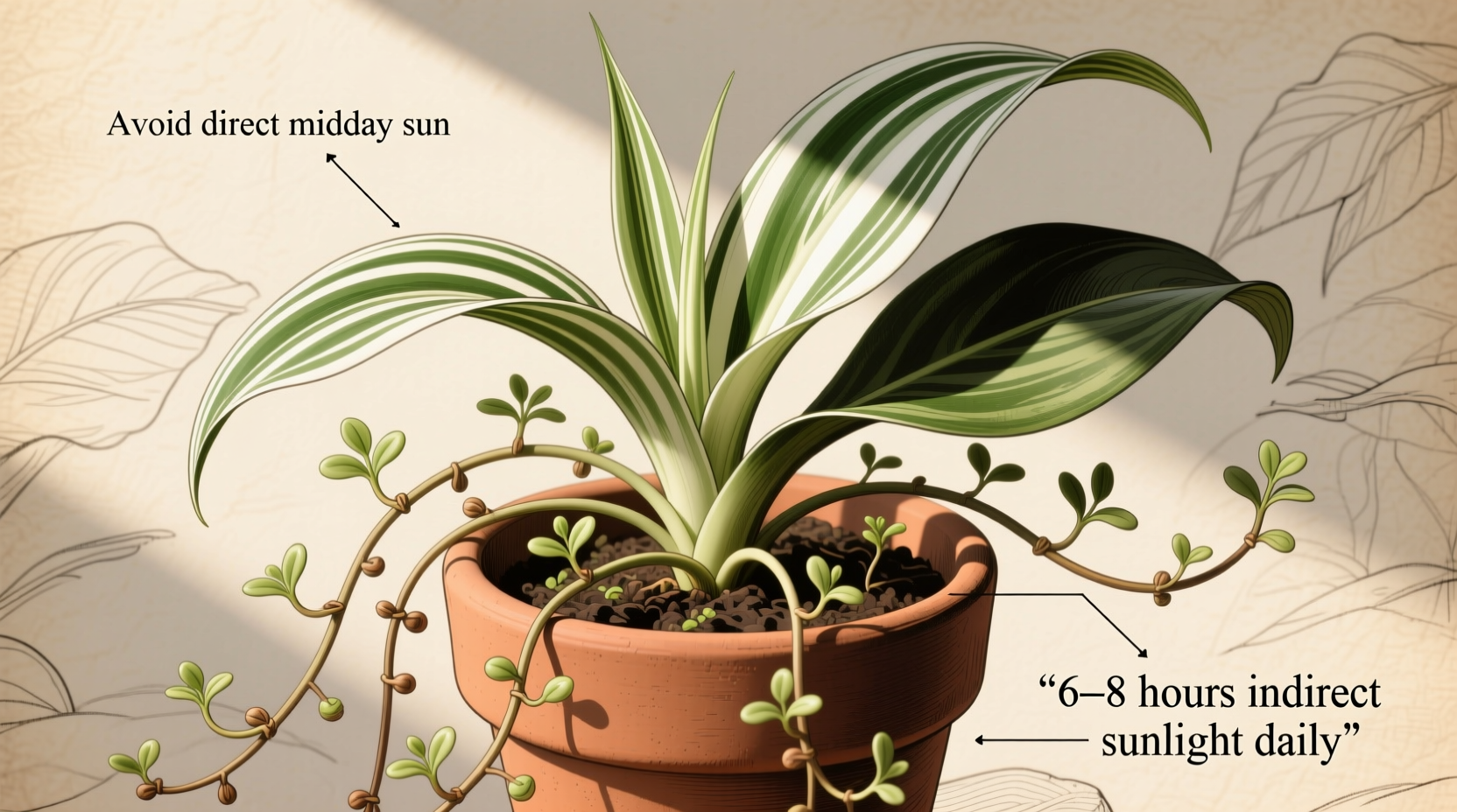 How Much Light Do Spider Plants Need