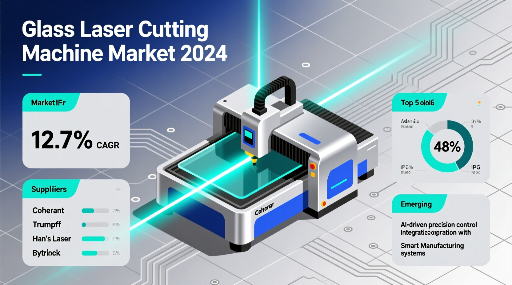 hot selling glass laser cutting machine