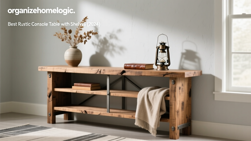 Best Rustic Console Table with Shelves (2024)