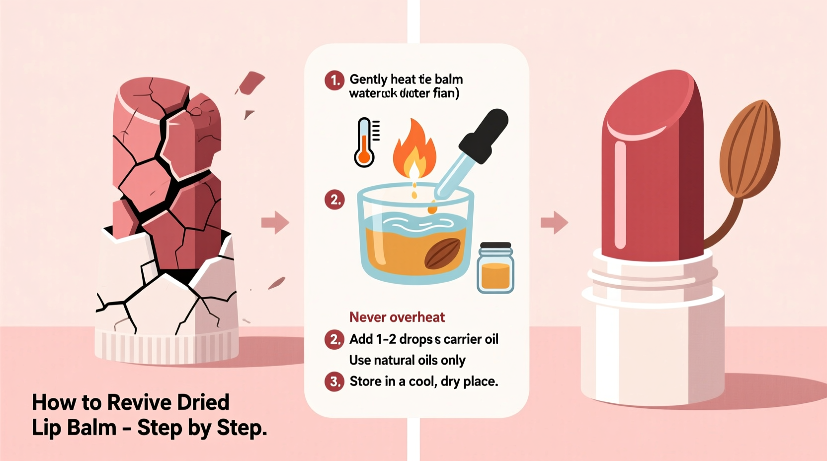 how to revive dried out lip balm and extend its usability