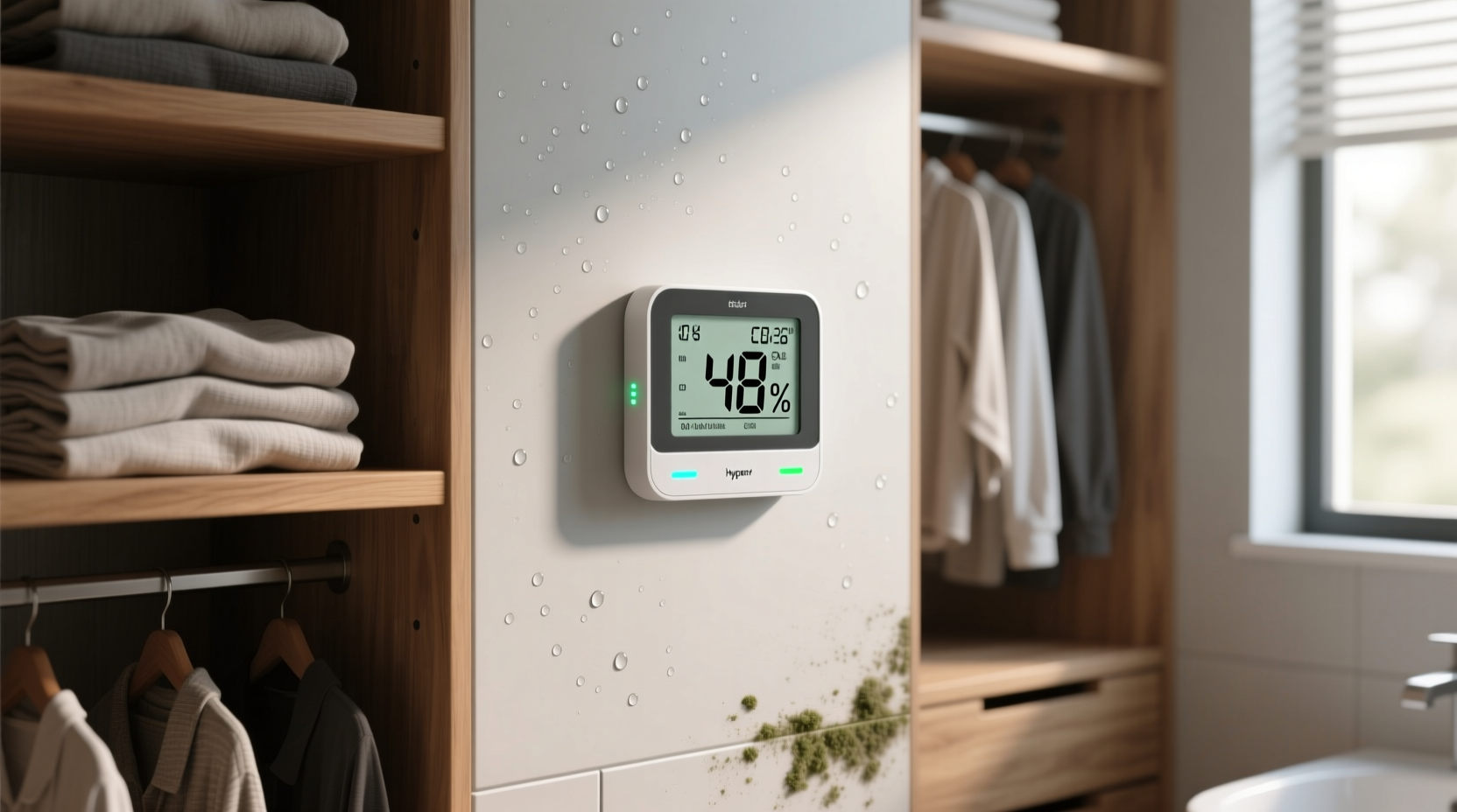closet humidity monitor vs hygrometer app
