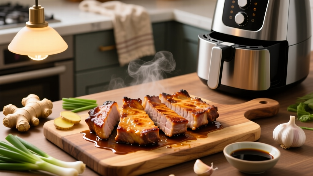 Asian Pork Chops in Air Fryer (Crispy & Juicy!)